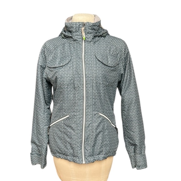 Burton Teal Dry Ride Ski Snowboarding Jacket Polka Dot Outdoors Women’s L - Picture 1 of 16